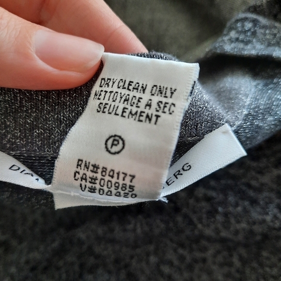 Diane Von Furstenberg Metallic Animal Print Sweater S - Picture 4 of 4